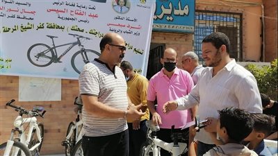 تسليم 27 دراجة ضمن مبادرة دراجتك صحتك بكفر الشيخ| صور 
