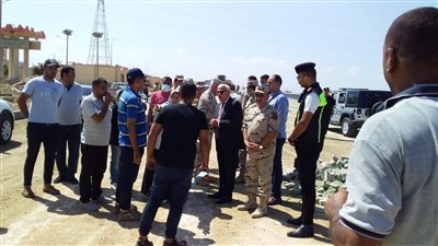 تطوير ورصف المنطقة المحيطة بمحطة رفع السلام 1 جنوب بورسعيد