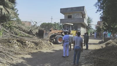 محافظ القليوبية يتابع إزالة التعديات على الأرض الزراعية وأملاك الدولة