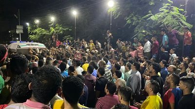  تشييع جثمان عروس قليوب إلى مثواها الأخير