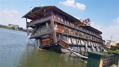 إيقاف ترخيص العمل بالمركب المائل بالمنصورة لحين الانتهاء من أعمال الإصلاح الكلي