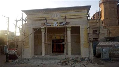 مهندس المسجد الفرعوني بالفيوم يكشف لأول مرة سر الرسومات الفرعونية على المبنى