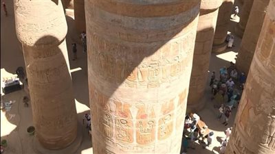 مصدر يكشف تفاصيل مشروع ترميم صالة الأعمدة الكبرى بـ معابد الكرنك 