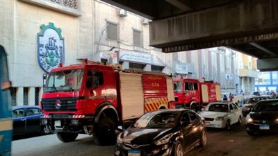 السيطرة على حريق بديوان اتحاد نقابات عمال مصر في رمسيس 