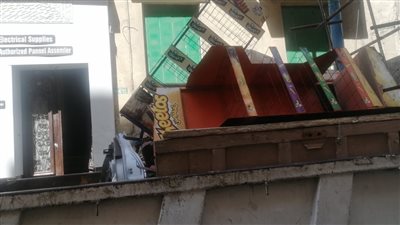 4 حملات لإزالة الإشغالات والحواجز والإعلانات المخالفة وسط الإسكندرية | صور