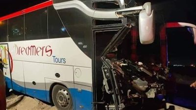 مصرع سيدتين صدمهما أتوبيس بمزلقان نوى في شبين القناطر 