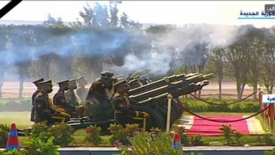 إطلاق 21 طلقة تأبينًا لروح المشير طنطاوي