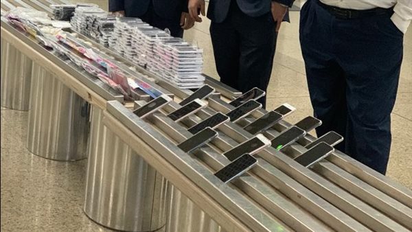 ضبط تهريب هواتف 