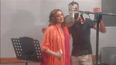 فريق عمل معالي ماما لـ بشرى ومحمود الليثي ينتهي من تسجيل أغنية الفيلم