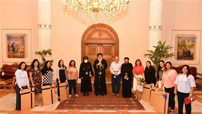 البابا تواضروس الثاني يلتقي خدام قدرات النشء وبناء السلام بأسقفية الخدمات 