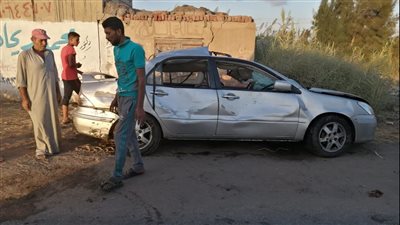 إصابة 8 أشخاص في حادث انقلاب سيارة ملاكي بكفر الشيخ 