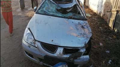 بينهم 4 أطفال.. ننشر أسماء 8 مصابين في حادث انقلاب سيارة بكفر الشيخ