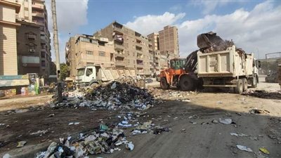 رفع 860 طن مخلفات بحي شرق شبرا الخيمة فى القليوبية