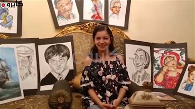 شهد أصغر فنانة تشكيلية بدمياط: بدأت الرسم في عمر الـ 6 سنوات.. ونفسي يكون ليا جاليري باسمي