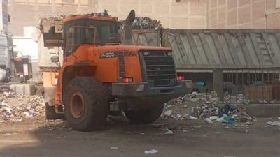 رفع 1180 طن مخلفات بحي شرق شبرا الخيمة فى القليوبية
