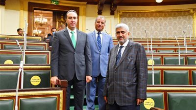 أحمد مناع يستقبل أمين عام البرلمان العربي وعددًا من أمناء عموم البرلمانات العربية