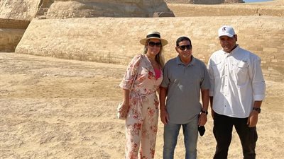 نائب رئيس البرازيل يزور منطقة أهرامات الجيزة | صور 