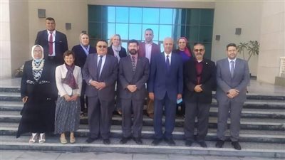 رئيس جامعة العلمين الدولية يستقبل وفدًا من جامعة فيرجينيا تك بأمريكا