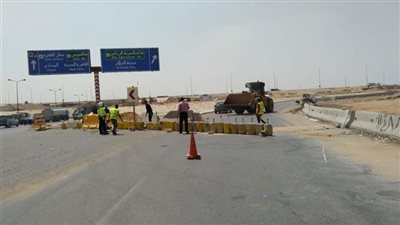 استمرار غلق طريق اتليدم بمركز أبوقرقاص في المنيا بسبب أعمال إحلال وتجديد