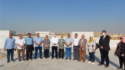 رئيس جامعة بنها يتفقد منشآت الجامعة الأهلية ومبنى المدرجات في العبور