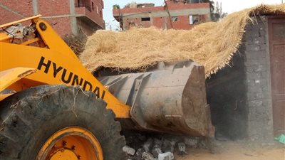 إزالة 639 حالة تعدٍ بالبناء خلال حملة مكبرة بالدقهلية