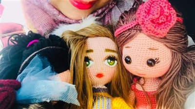 رسمت سمير غانم بالخيط.. نجلاء تبدع في فن الأميجرومي | صور