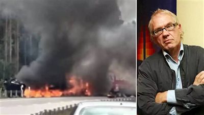 لحظة اشتعال سيارة الفنان السويدي صاحب الرسومات المسيئة للرسول│ فيديو