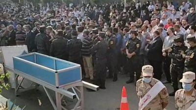 جنازة مهيبة.. تشييع جثماني شهداء حادث الإسماعيلية من مسجد الفتح بالشرقية