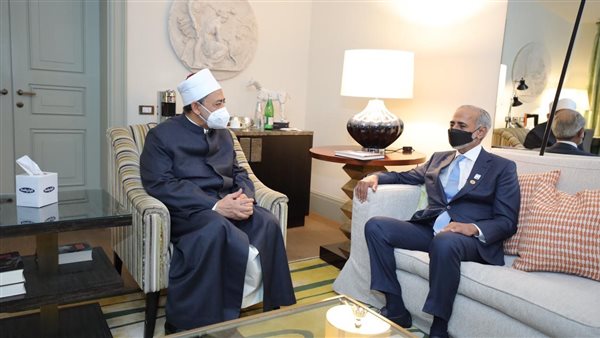 شيخ الازهر مع وزير