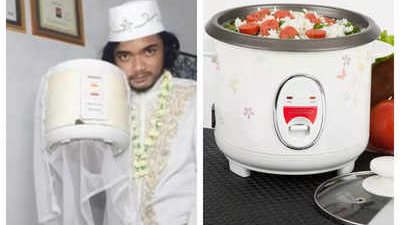 قصة حب بدأت من المطبخ.. شاب إندونيسي يتزوج حلة أرز ويطلقها بعد يومين