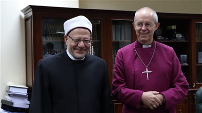 رئيس كانتربري لـ مفتي الجمهورية: العالم بحاجة إلى قادة دينيين لمواجهة التطرف والعنف