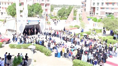 السلام الوطني وتحية العلم.. جامعة سوهاج تبدأ عامها الدراسي الجديد
