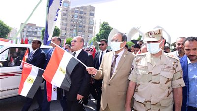 مسيرة وطنية احتفالا بذكرى انتصارات أكتوبر في جامعة سوهاج 