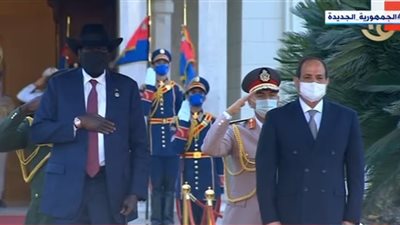 مراسم استقبال رسمية لرئيس جمهورية جنوب السودان