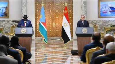 كلمة الرئيس عبد الفتاح السيسي في المؤتمر الصحفي مع رئيس جنوب السودان