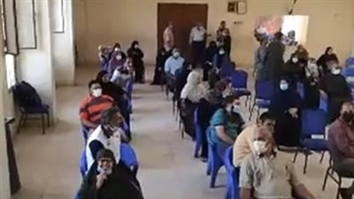 إقبال كبير على لقاحات كورونا بـ مركز شباب الباجور في المنوفية