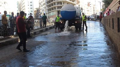 مياه الغربية تشارك في اصطفاف معدات المحافظة استعدادًا لموسم الأمطار | صور