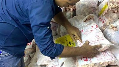 ضبط 10 طن مخلفات دواجن مجهولة المصدر بالقليوبية 