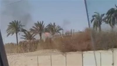 حريق هائل بمنطقة مخلفات في السادس من أكتوبر  | فيديو