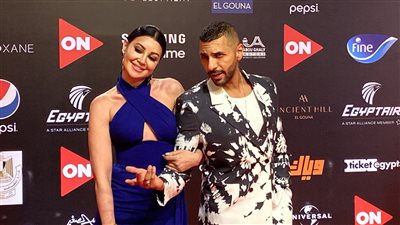 بعد دينا الشربيني.. حسن أبو الروس مع أروى جودة على ريد كاربت مهرجان الجونة