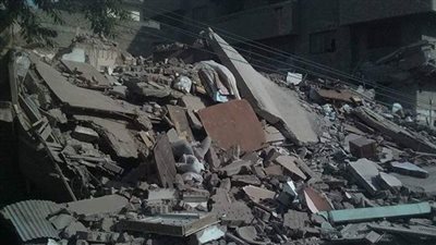 عاجل.. انهيار عقار بمنطقة السيدة زينب