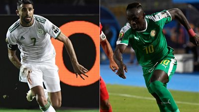 أرقام محرز وماني قبل نهائي “كان 2019”.. السنغالي يتفوق (إنفوجراف)