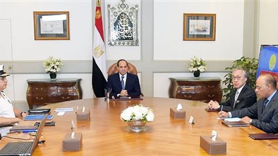 السيسي يوجه بإنجاز مشروع إقامة محطة تداول حاويات بميناء أبو قير