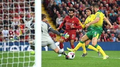 شاهد ملخص لمسات محمد صلاح في مباراة ليفربول ونوريتش سيتي (فيديو)