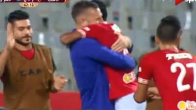 حسين الشحات هاتريك في سباعية الأهلي أمام اطلع برة