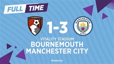 مانشستر سيتي يكتسح بورنموث بثلاثية في الدوري الإنجليزي (فيديو)