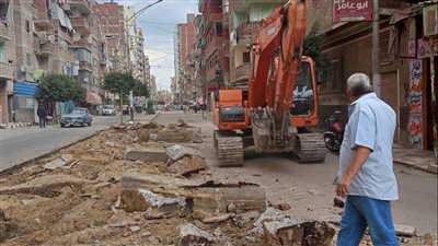 حملة مكبرة لإزالة الإشغالات وبدء أعمال التطوير والرصف بمدينة وقرى كفر الشيخ | صور