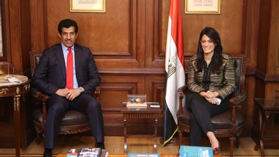 أول لقاء رسمي يجمع وزيرة التعاون الدولي والسفير القطري الجديد في القاهرة