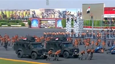 مشهد أبهر السيسي ووزير الداخلية خلال العرض العسكري اليوم