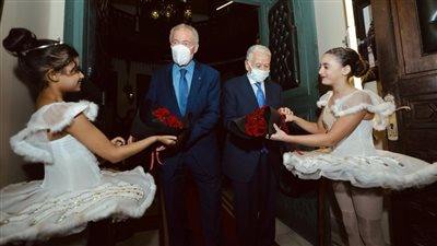 انطلاق حفل الأهلي لتكريم حسن حمدي وحسن مصطفى بمعهد الموسيقى العربية